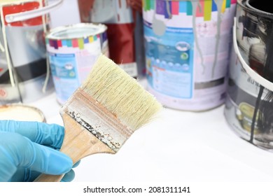 Chemical Waste From Paint Work In The Industry