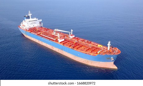 Chemical/Oil tanker ship at sea. Very Large Crude Carriers (VLCC).