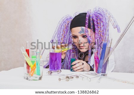 Similar – Image, Stock Photo Young happy woman drinking a milkshake