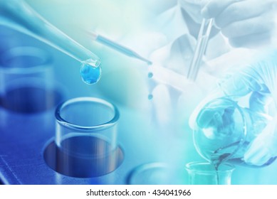 Chemistry Research At Science Lab Blur Background