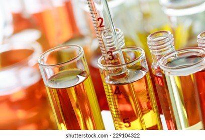 Chemists are working in a laboratory
