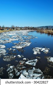 Chena River At Break-up