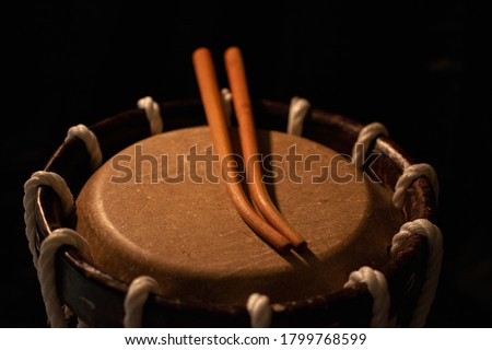 Chenda is an wooden instrument used in India for traditional danceform kathakalli, as well as almost all festivals