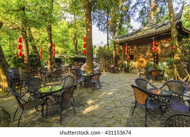 Chengdu, China - May 5, 2015:Old Teahouse In Chengdu, Chengdu People's Park Is The Best Place To Relax People.