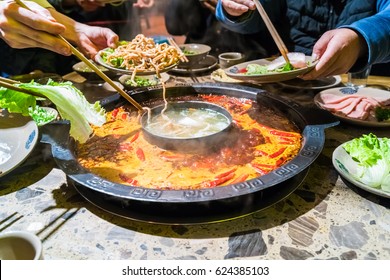 chengdu hot pot, sichuan chafing dish, it was very popular in the region of sichuan and chongqing, but later it has spread all over the country and become favored by the whole china