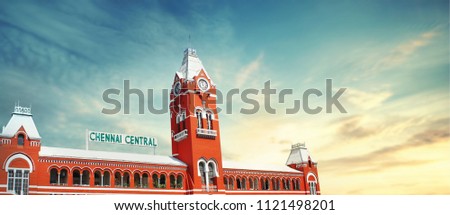 chennai central railway station TAMIL NADU INDIA