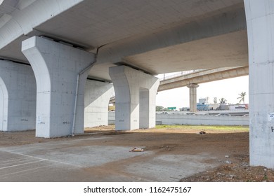 Chennai India July 29 2018, National Highway (known As Kathipaara Junction Near Guindy) Seen Flyover Pillars In Line