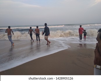 Chennai Sea Beach During Summer Vacation