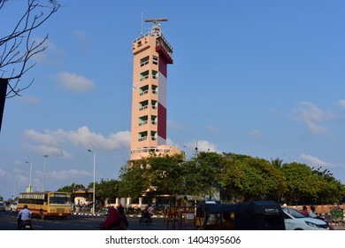 Chennai, Tamilnadu, India: January 26, 2019 - Chennai Lighthouse