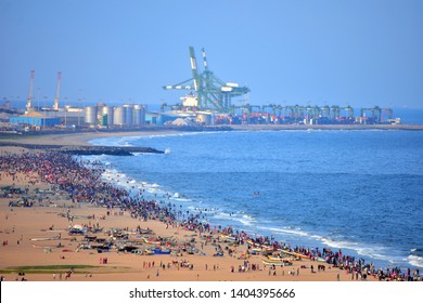 Chennai, Tamilnadu, India: January 26, 2019 - Port Of Chennai