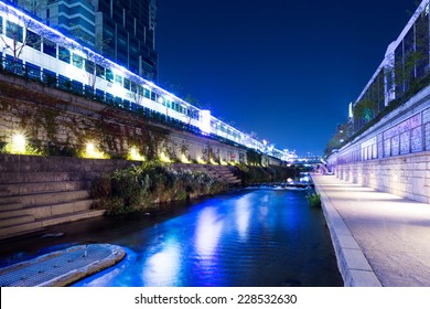 Cheonggyecheon Stream In Seoul