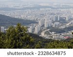 Cheongju City View from the Mountain