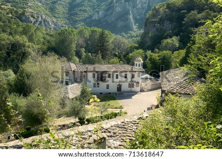 Cherepish Monastery situated on the right bank of the Iskar Canyon, Bulgaria