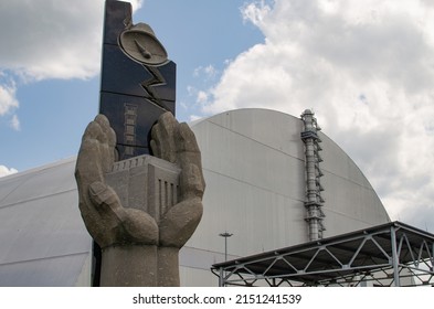 Chernobyl nuclear power plant June 19, 2021 Chernobyl, UKRAINE. Chernobyl exclusion guard. On April 26, 1986, the Chernobyl accident occurred at reactor No. 4.