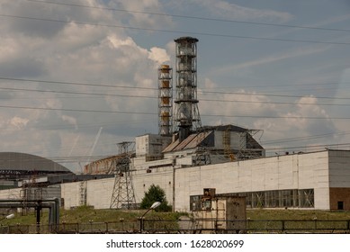 
Chernobyl Reactor 4 With Old Sarcophagus