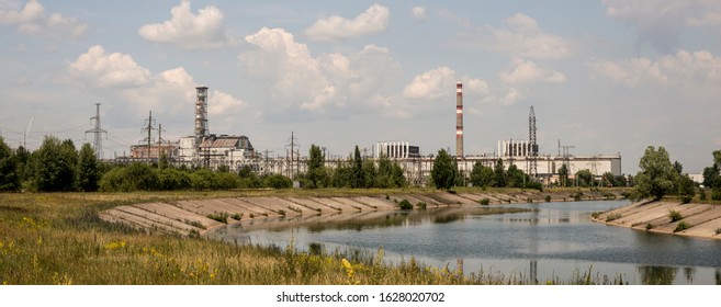 
Chernobyl Reactor 4 With Old Sarcophagus