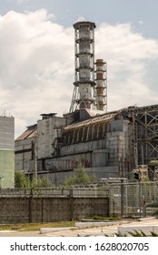 
Chernobyl Reactor 4 With Old Sarcophagus