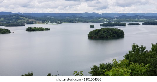 Cherokee Lake With Sky And Islands