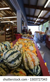 Cherokee, North Carolina-October 28, 2018: Road Side Family Owned Market Catching All The Tourists Coming Through Cherokee From Gatlinburg, Tennessee.