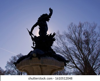 Cherokee Park Louisville, KY Statue Silhouette 