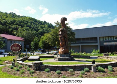 Cherokee Reserve, Tennessee- September 13, 2017- Museum Of The Cherokee Indian.