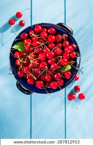 Similar – juicy red currants in a zinc cup