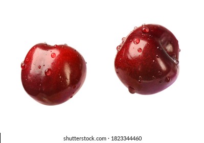 Cherries with water droplets, isolated - Powered by Shutterstock