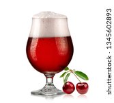 Cherry beer glass