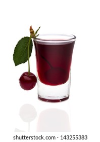 Cherry Brandy With Fresh Cherries