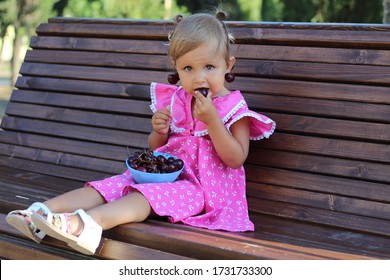 Cherry Childhood: A Girl With Cherry Earrings