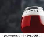 Cherry craft beer ale in a glass