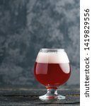 Cherry craft beer ale in a glass