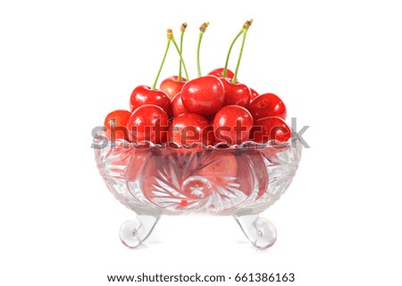 Cherry in dish