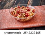 cherry dump cake served in a bowl