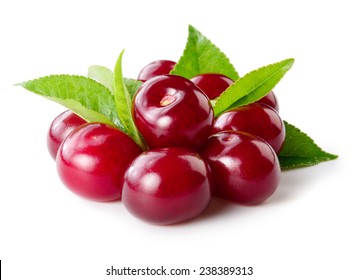 Cherry Isolated On White