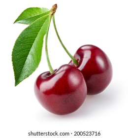 Cherry isolated on white background - Shutterstock ID 200523716