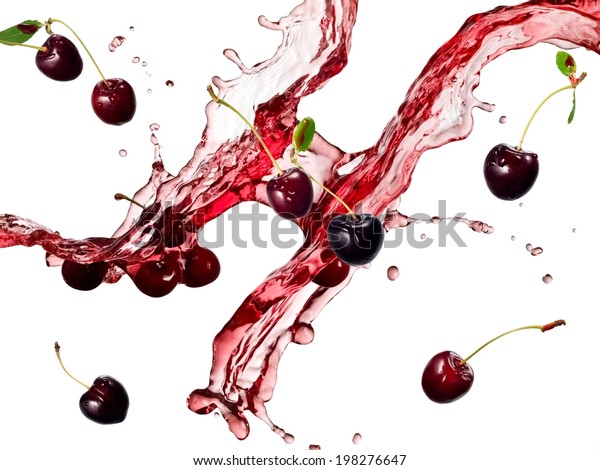 Download Cherry Juice Splash Abstract Stock Image 198276647 Yellowimages Mockups