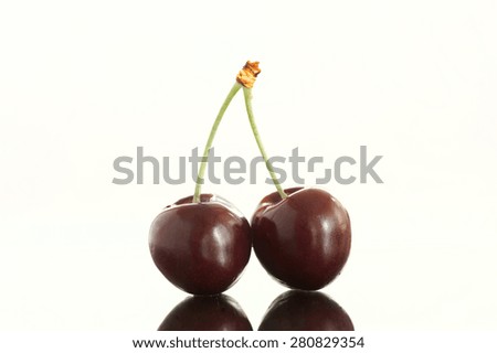 Similar – Image, Stock Photo cherry gathering Food