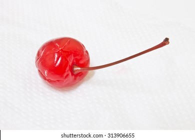 Cherry on white background