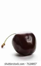 cherry on white background