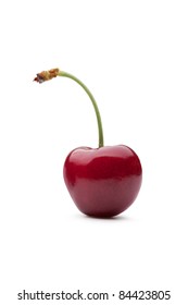 Cherry On White Background