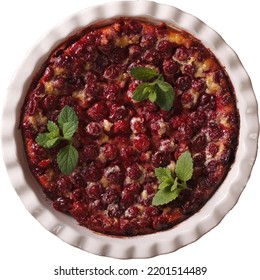 Cherry Pie Isolated On Transparent Background