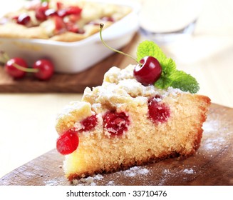 Cherry Sponge Cake