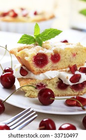 Cherry Sponge Cake