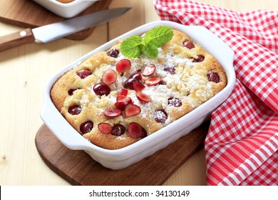 Cherry Sponge Cake