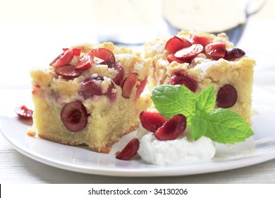 Cherry Sponge Cake