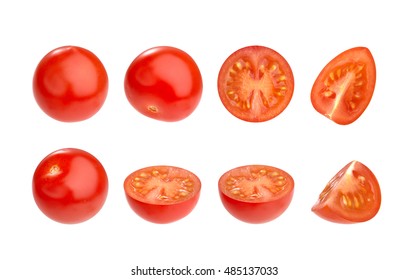 Cherry Tomato Isolated On White