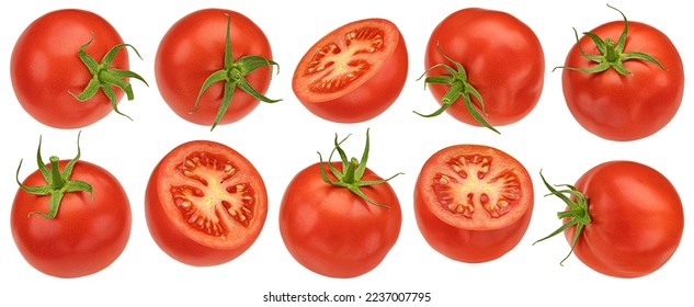 Cherry tomatoes isolated on white background, collection - Powered by Shutterstock