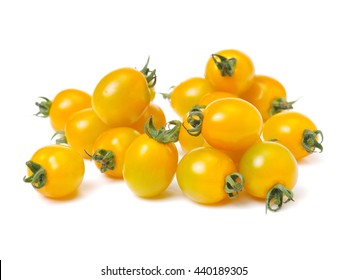 Cherry Tomatoes On White Background