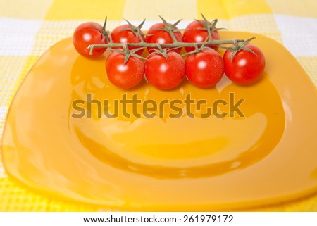 Similar – Image, Stock Photo red tomatoes on a black board